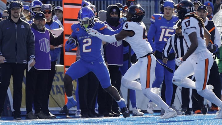 Boise State Broncos running back Ashton Jeanty finished second in the 2024 Heisman Trophy race. Boise State Broncos running back Ashton Jeanty finished second in the 2024 Heisman Trophy race.