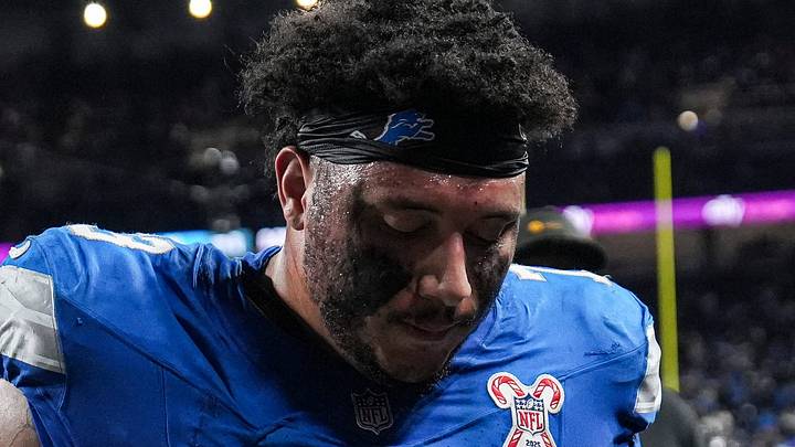 Detroit Lions guard Christian Mahogany 