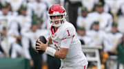 Houston Cougars quarterback Conner Weigman in action during the second half against the Baylor Bears at McLane Stadium.