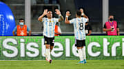 Fórmula Académica para el gol de la Selección Argentina frente a Colombia.