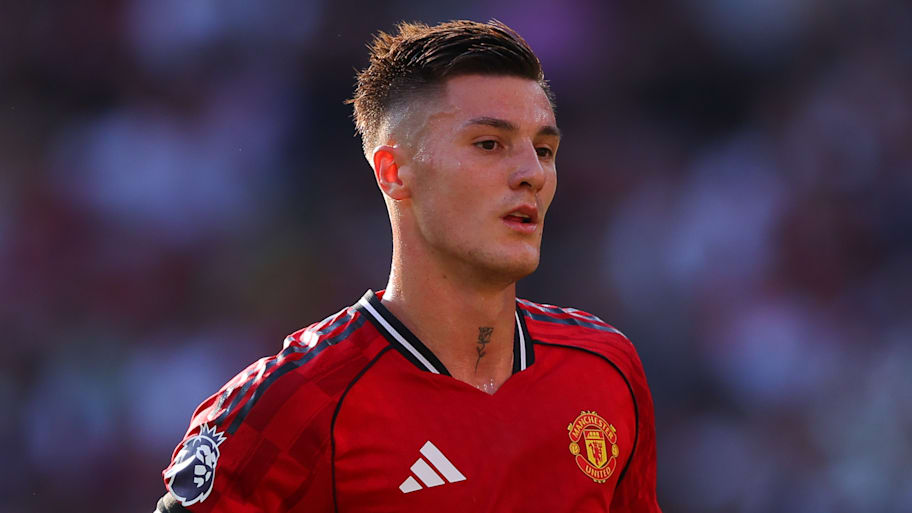 Benjamin Šeško joined Man Utd from RB Leipzig this summer. | James Gill - Danehouse/Getty Images