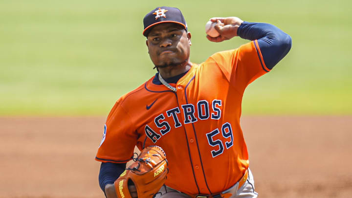 Houston Astros starting pitcher Framber Valdez
