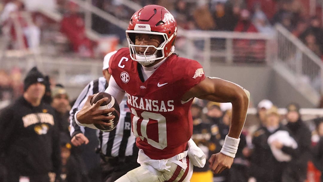 Cleveland Browns 2026 draft pick and former Arkansas quarterback Taylen Green