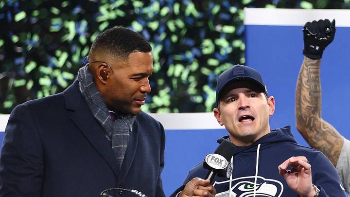 Seattle Seahawks head coach Mike Macdonald speaks
