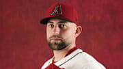 Austin Pope during photo day at Salt River Fields at Talking Stick on Feb. 21, 2024.