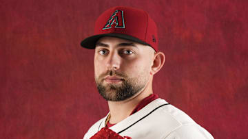 Austin Pope during photo day at Salt River Fields at Talking Stick on Feb. 21, 2024.