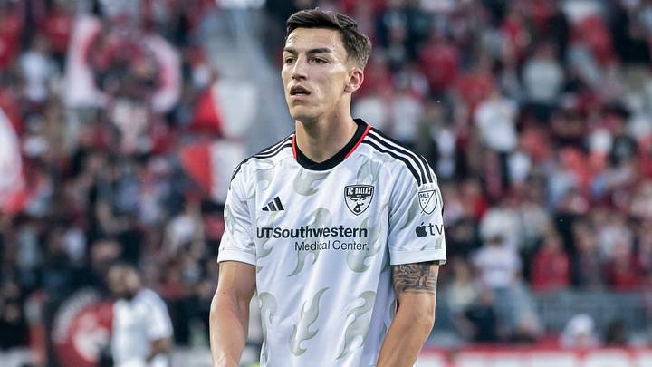 Petar Musa #9 seen in action during the MLS game between...