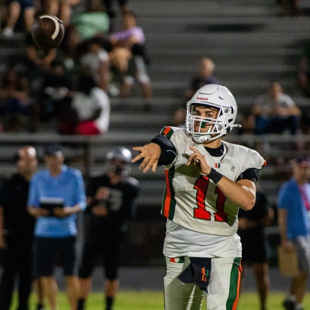 Dunbar quarterback Austin Price.