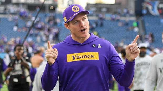 Minnesota Vikings head coach Kevin O’Connell 