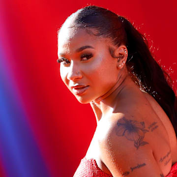 Jordan Chiles at the "Superman" World Premiere in Los Angeles, California, in July 2025.