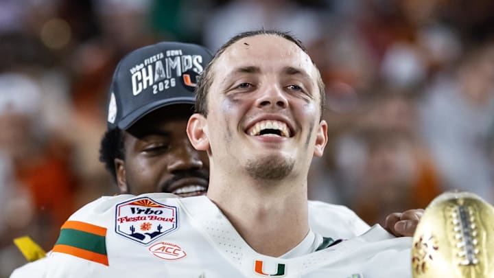 Miami Hurricanes quarterback Carson Beck