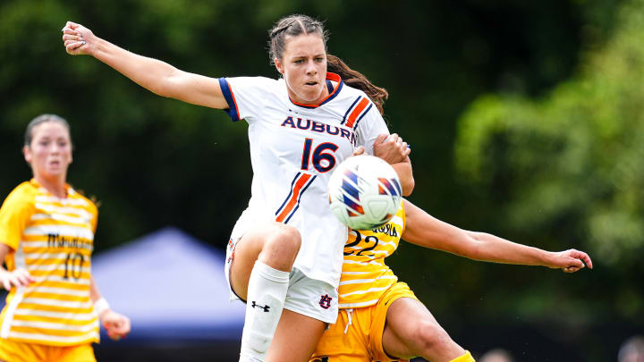 Dylan Driver bagged one of three goals for the No. 13 Auburn Tigers in their 3-0 win over App State.