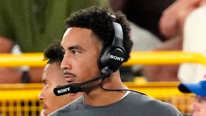 Green Bay Packers quarterback Jordan Love (10) against the Arizona Cardinals during their preseason football game Friday, Aug. 28, 2026, at Lambeau Field in Green Bay, Wisconsin. The Packers defeated the Cardinals 42-38.
Wm. Glasheen/Appleton Post-Crescent