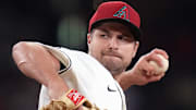 Arizona Diamondbacks' Jalen Beeks (68) pitches against the Washington Nationals at Chase Field in Phoenix on June 1, 2025.