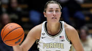 Purdue Boilermakers guard Madison Layden (33) drives to the basket 
