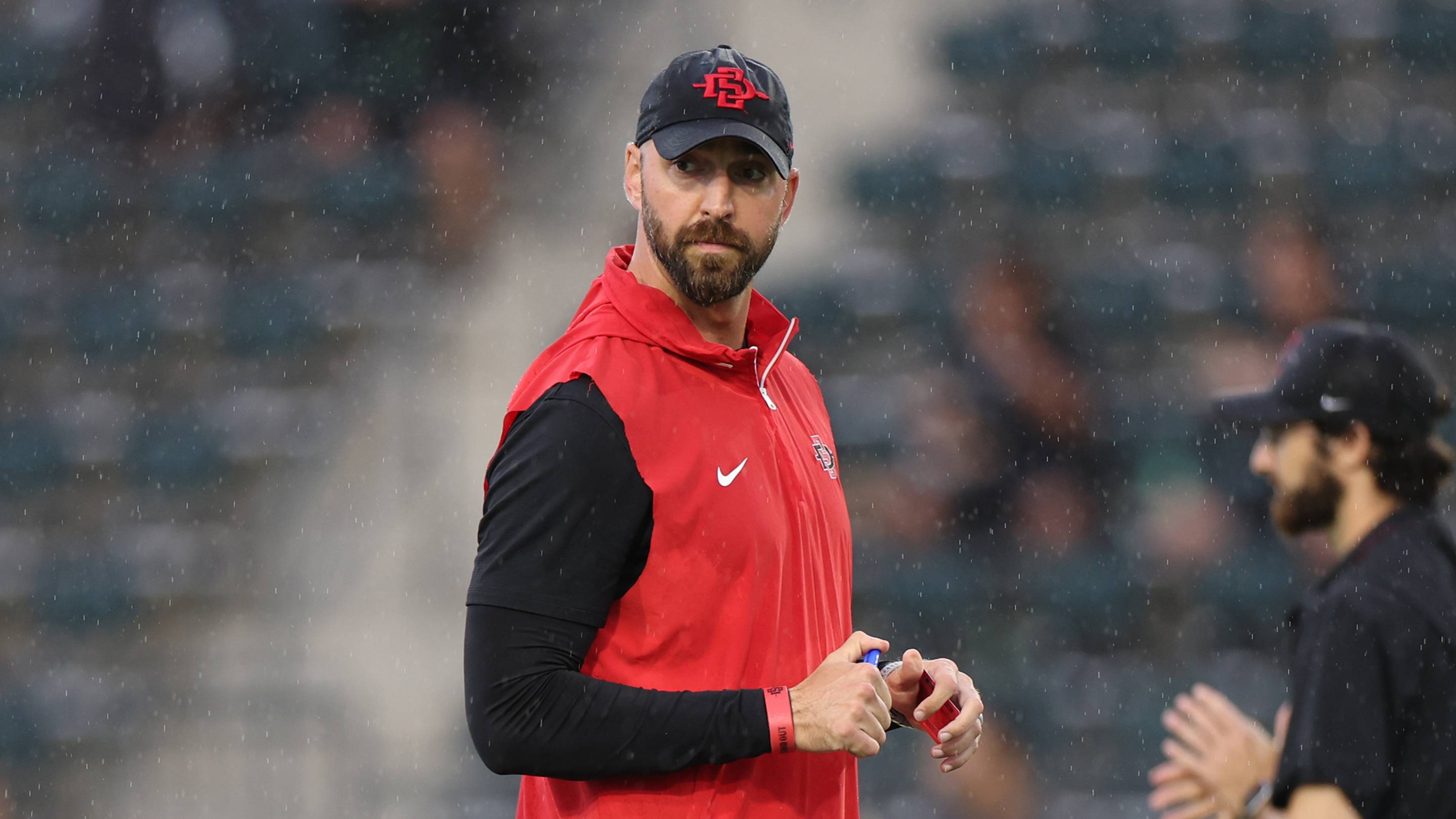 Sean Lewis explains how San Diego State overcame injuries, illness to stun Texas State