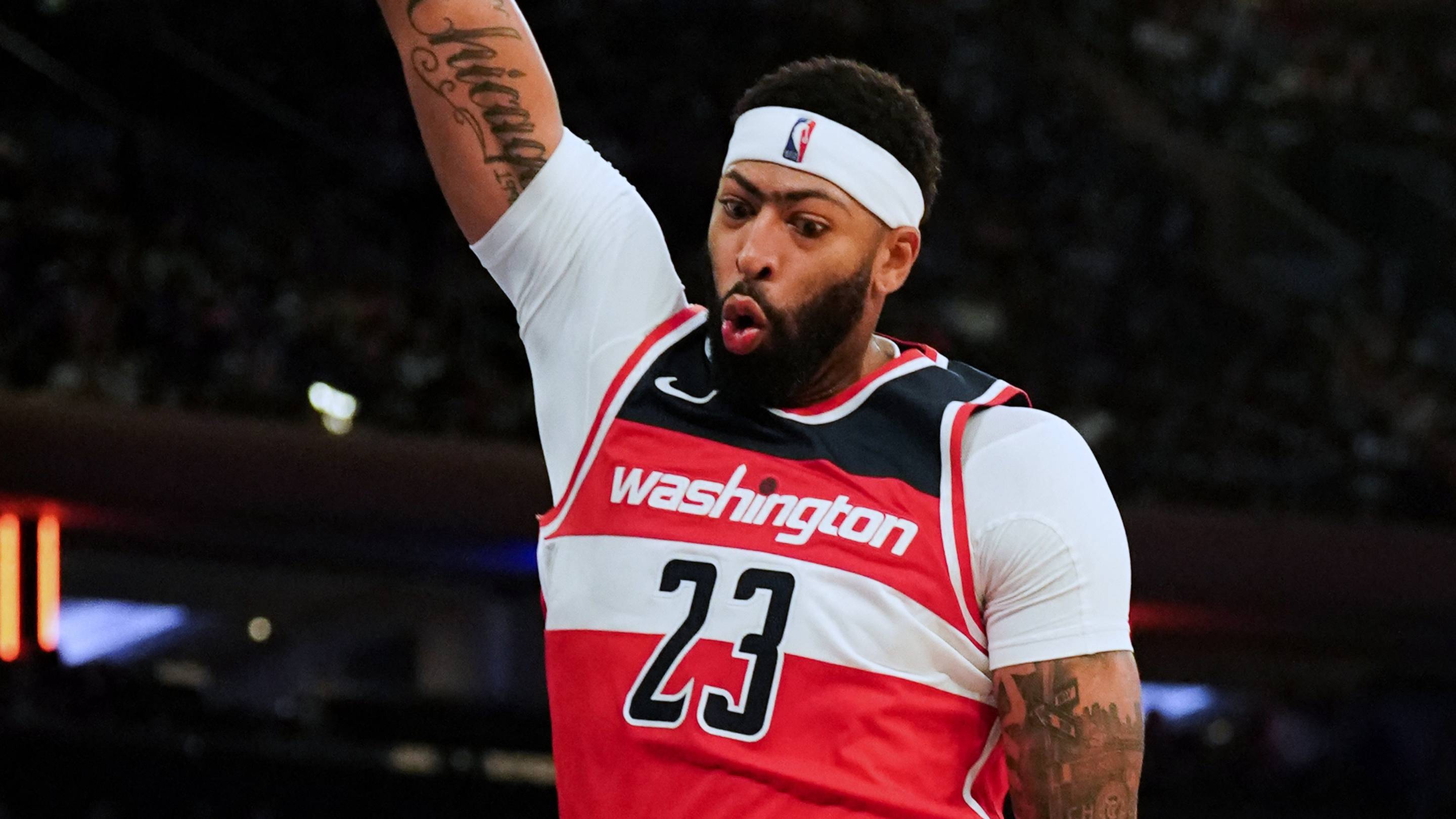 Anthony Davis flashes 3-point range that boosts his Warriors trade appeal
