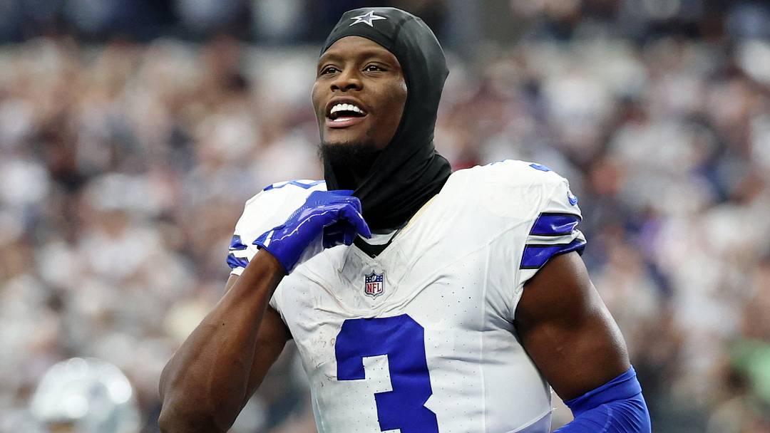 Dallas Cowboys wide receiver George Pickens reacts after a play against the New York Giants. Dallas Cowboys wide receiver George Pickens reacts after a play against the New York Giants.