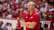 Head Coach Darian DeVries during the Cream and Crimson scrimmage at Simon Skjodt Assembly Hall on Friday, Oct. 3, 2025.