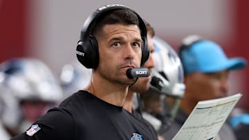 Carolina Panthers head coach Dave Canales
