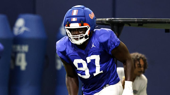 Florida Gators freshman defensive lineman Joseph Mbatchou is set to miss Saturday's game against Texas. Florida Gators freshman defensive lineman Joseph Mbatchou is set to miss Saturday's game against Texas.