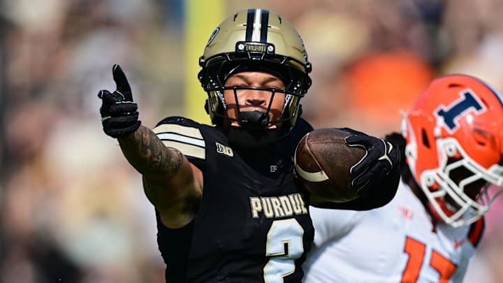 Purdue Boilermakers wide receiver Michael Jackson III (2) 