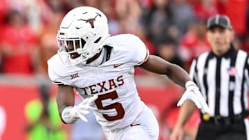 Oct 21, 2023; Houston, Texas, USA; Texas Longhorns defensive back Malik Muhammad (5) in action.