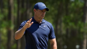 Rory McIlroy stands three shots behind Bryson DeChambeau with one round to go at the U.S. Open.