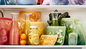 Stasher reusable bags and kitchen organization ideas 