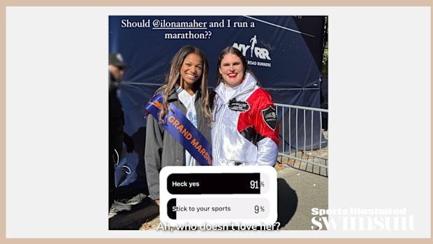 Gabby Thomas and Ilona Maher