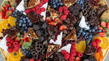 Dessert boards can be a cute, creative way to feed guests.