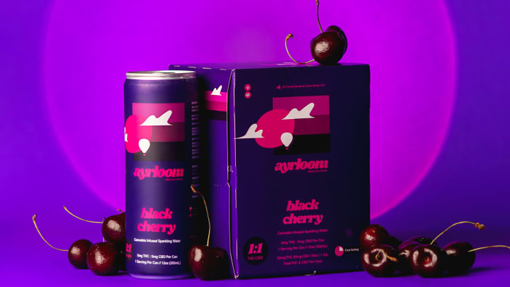 Ayrloom Black Cherry THC Infused Sparkling Water