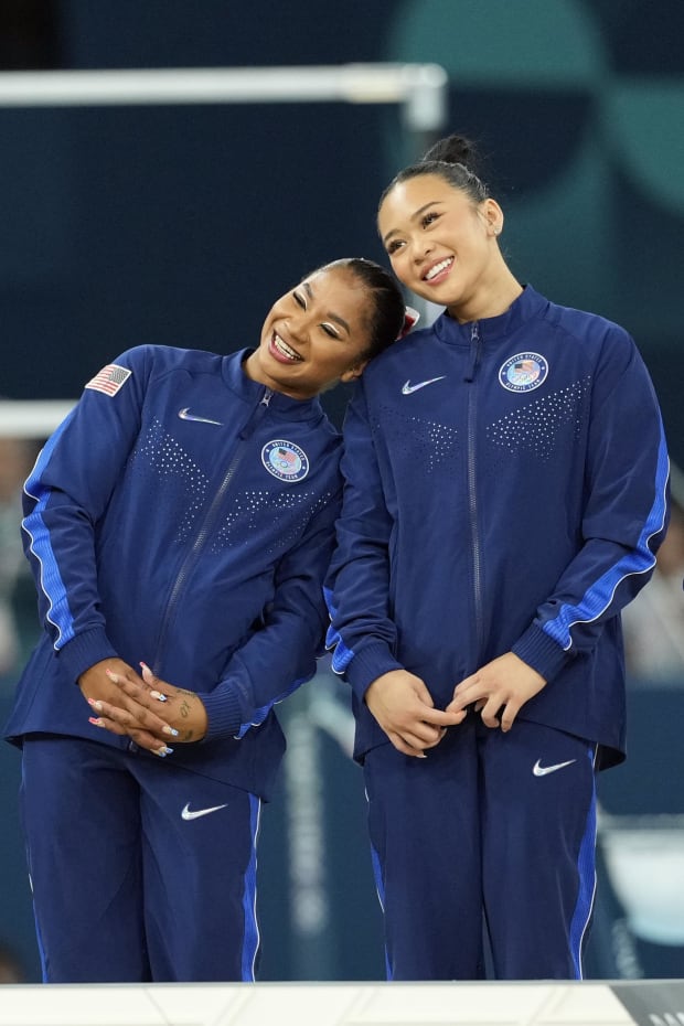 Jordan Chiles, Suni Lee, USA gymnastics