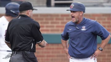 Liberty baseball coach Scott Jackson disputes a call during the NCAA tournament last season in Knoxville, Tenn.

Kns Vols Regional Liberty