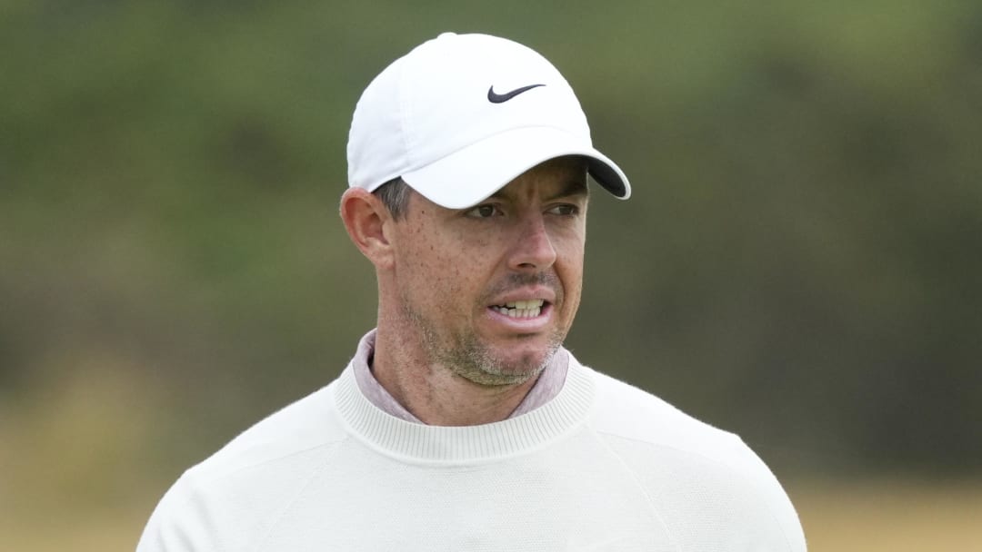 Jul 17, 2024; Ayrshire, SCT;  Rory McIlroy on the 12th green during practice rounds at the Open Championship golf tournament at Royal Troon. Mandatory Credit: Jack Gruber-USA TODAY Sports