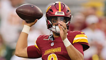 Washington Commanders quarterback Marcus Mariota