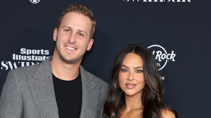 Jared Goff and Christen Harper