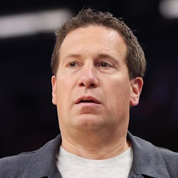 Feb 27, 2025; Phoenix, Arizona, USA; Phoenix Suns owner Mat Ishbia watches a game against the New Orleans Pelicans in the second quarter at Footprint Center. Mandatory Credit: Brett Davis-Imagn Images