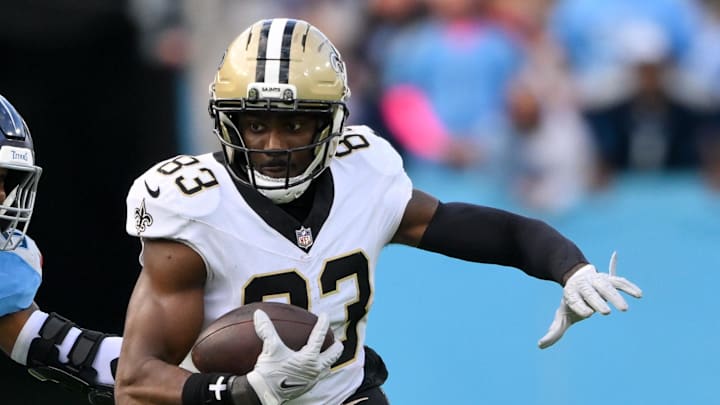 New Orleans Saints tight end Juwan Johnson faces the Atlanta Falcons in Week 18. New Orleans Saints tight end Juwan Johnson faces the Atlanta Falcons in Week 18.