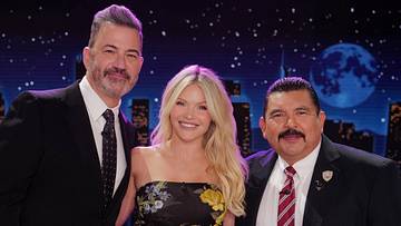 Jimmy Kimmel, Witney Carson and Guillermo Rodriguez