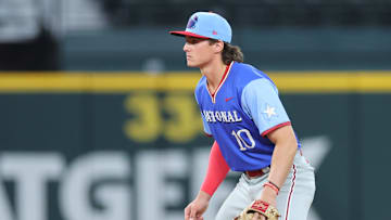 Philadelphia Phillies top prospect Aidan Miller has helped boost the organization's farm system rankings.