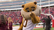 Nov 24, 2018; Madison, WI, USA; Minnesota Golden Gophers mascot Goldy Gopher prior to the game against the Wisconsin Badgers at Camp Randall Stadium. Mandatory Credit: Jeff Hanisch-Imagn Images