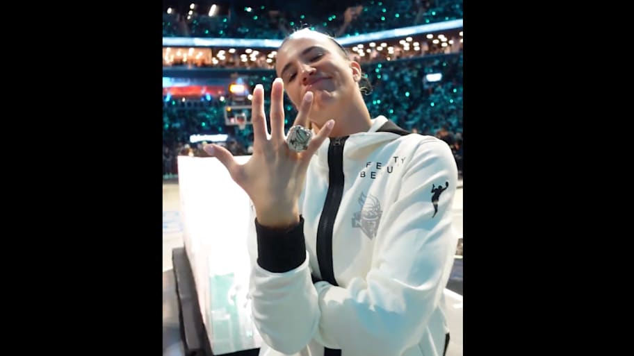 Ionescu was feeling confident after earning her win.  | Screenshot via @WNBA.