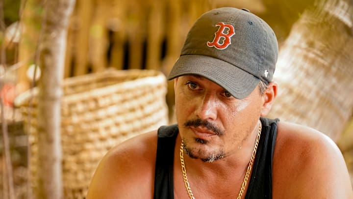 Boston Rob Mariano on the fourth episode of SURVIVOR: Island of Idols. Photo: Robert Voets/CBS Entertainment ©2019 CBS Broadcasting, Inc. All Rights Reserved.