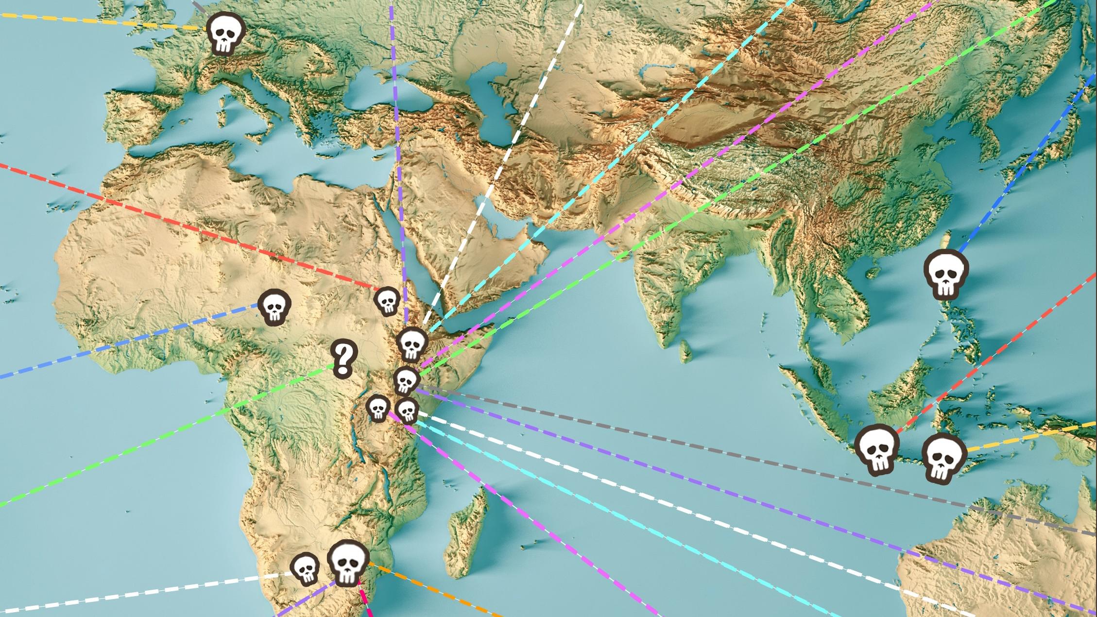The Discoveries of 21 Human Ancestors, Mapped