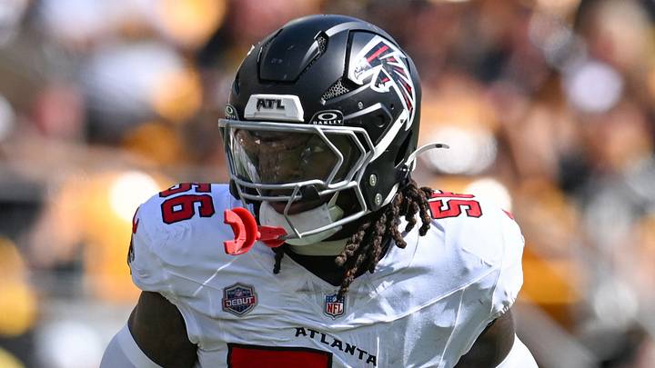Atlanta Falcons linebacker Harold Perkins Jr. 
