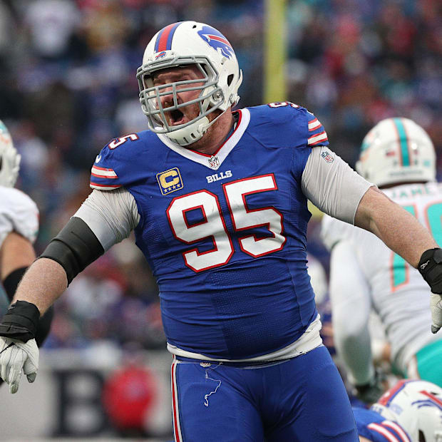 Former Buffalo Bills Kyle Williams against the Miami Dolphins.