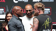 Paul and Tyson face off after their press conference.