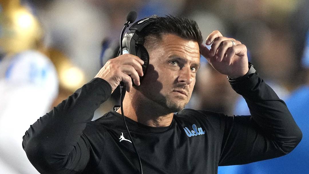 Sep 5, 2026; Berkeley, California, USA; UCLA Bruins head coach Bob Chesney during the first quarter against the California Golden Bears at California Memorial Stadium. Mandatory Credit: Darren Yamashita-Imagn Images