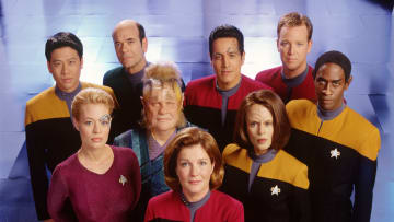 Cast Members Of The United Paramount Network's Sci Fi Television Series Star Trek: Voyag